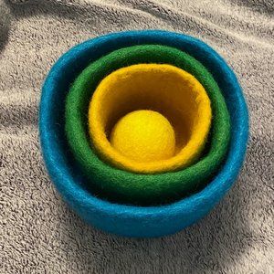 Lovevery Nesting Baskets & Felted Ball